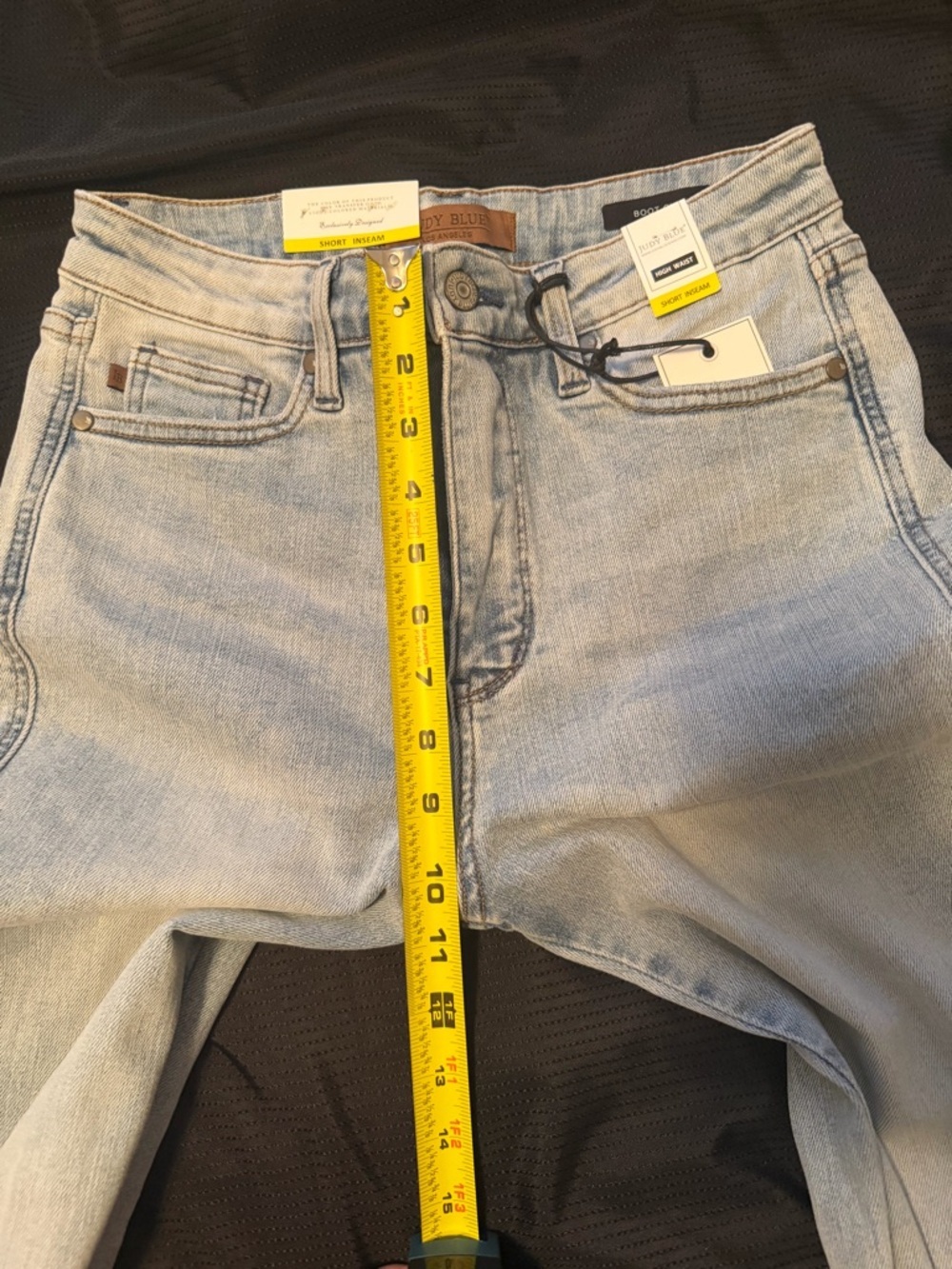 Judy Blue Light Wash Boot Cut Jeans NWT 7/28 30” inseam tummy control - Picture 8 of 16